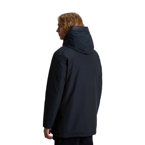 Parka Uomo lungo Arctic, con cappuccio e due tasche frontali con patta